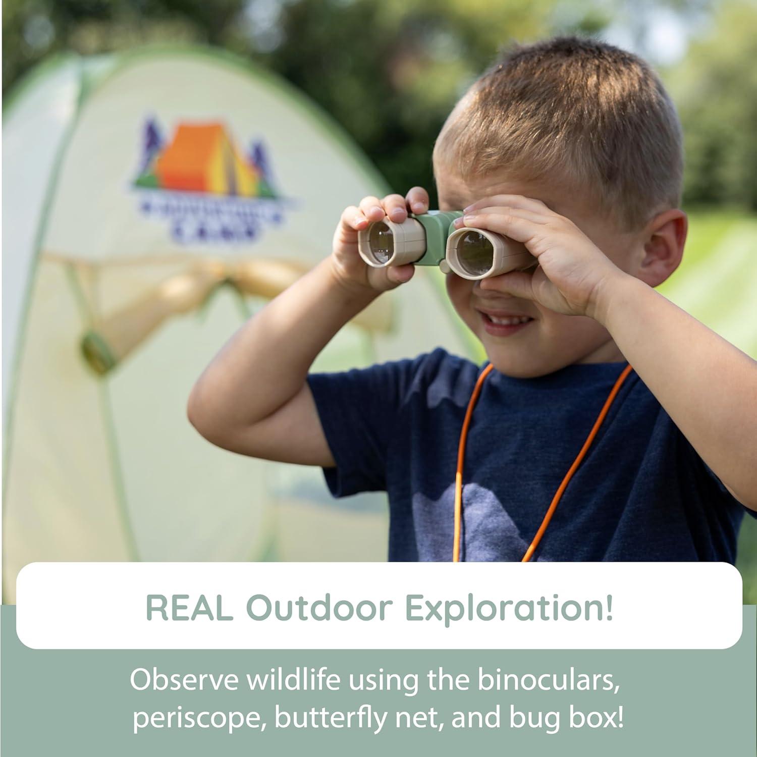 imageFat Brain Toys Camping Storage Adventure Camp 20 Piece Set Outdoor Toys for Ages 4 to 6