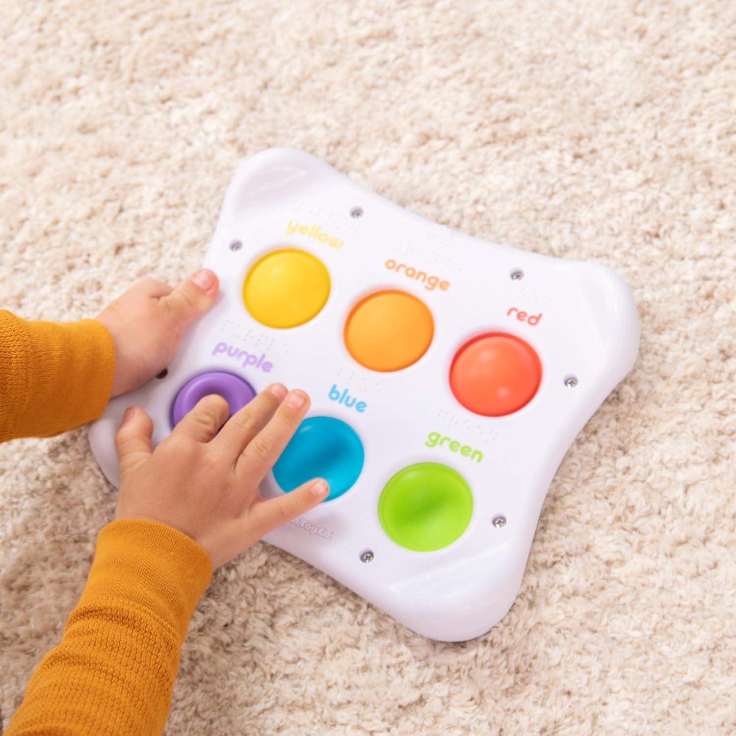 imageFat Brain Toys Dimpl Duo Early Learning Sensory Toy for Babies 1 Year ampamp Toddlers Interactive Baby Toys with Braille Fidget Toys