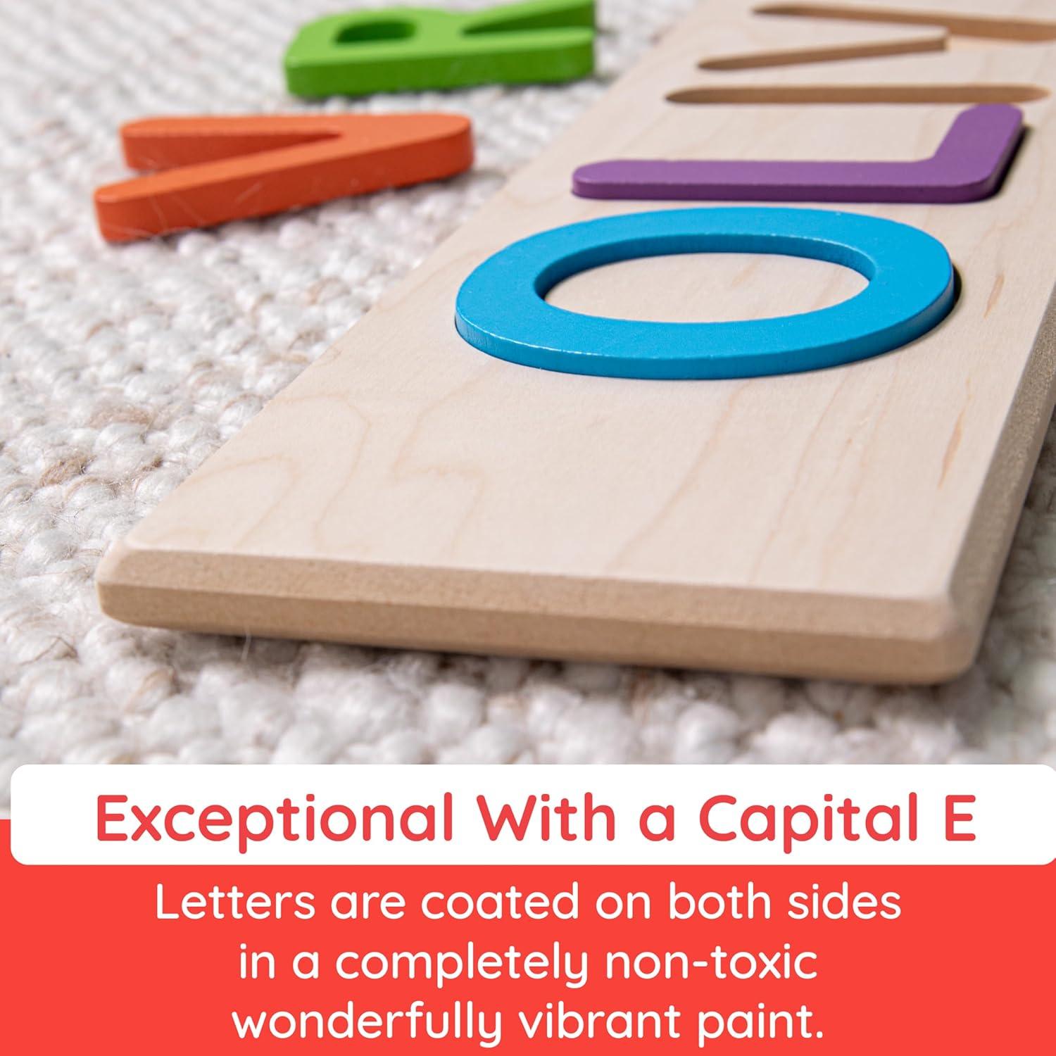 imageFat Brain Toys Fat Brain Toys Wooden Personalized Name Puzzles for Toddlers 13 Custom Puzzles Flat Rate up to 9 Letters