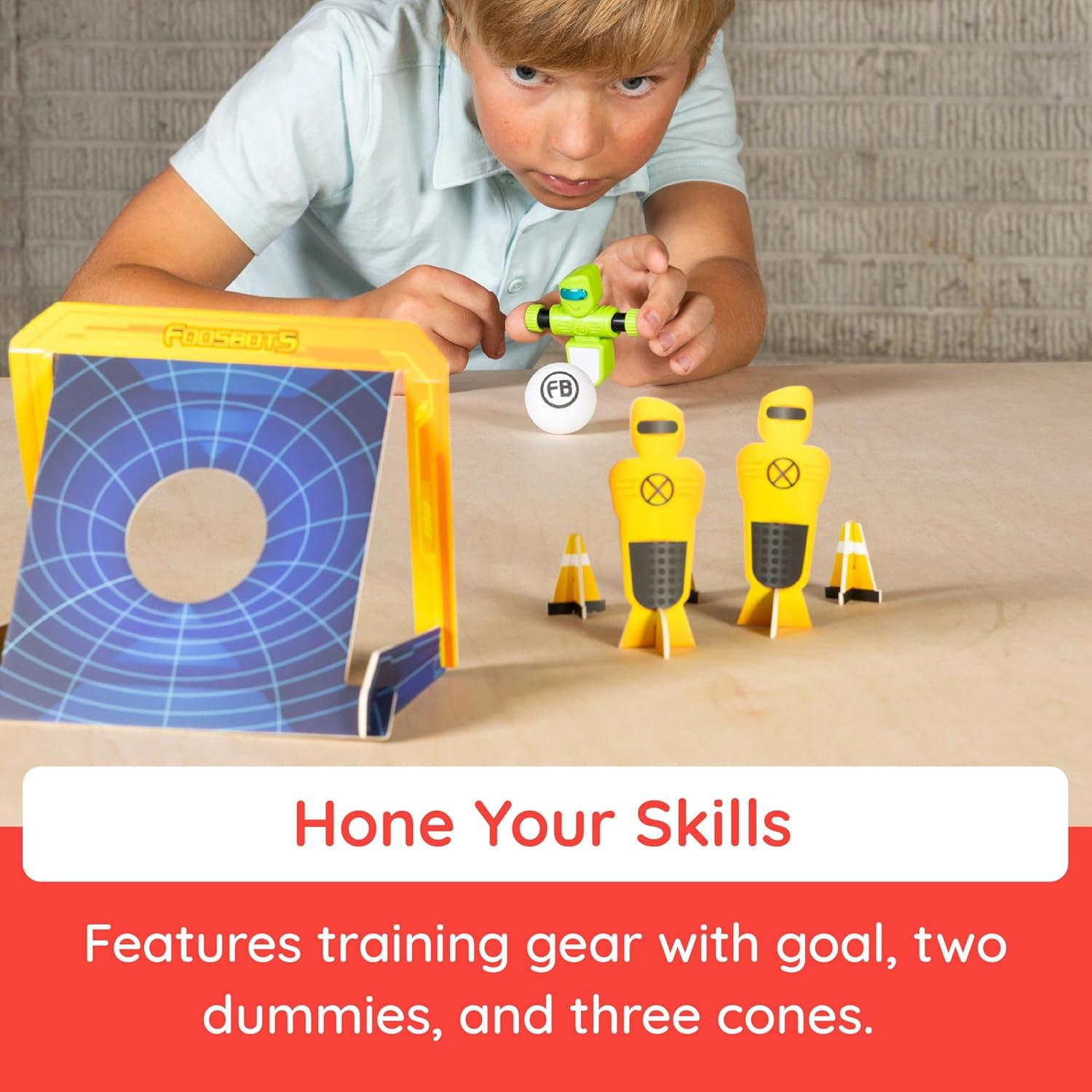 imageFat Brain Toys Foosbots Stadium Battle Set 2 Player Games for Kids Toys New Active Play for Ages 6 and Up