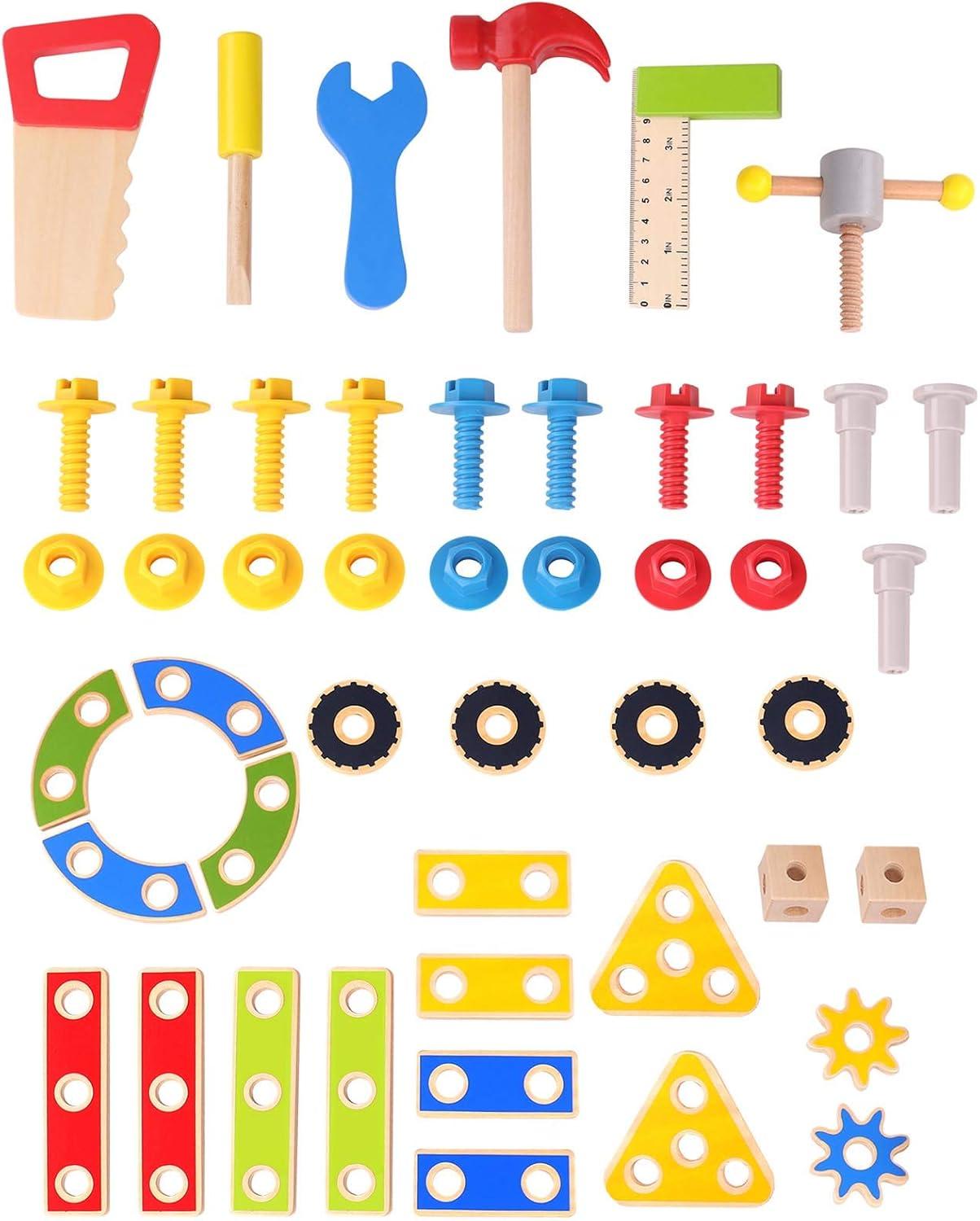 imageFat Brain Toys My Fixer Upper Tool Bus Toddler Walker ampamp Pretend Workbench 18 mos