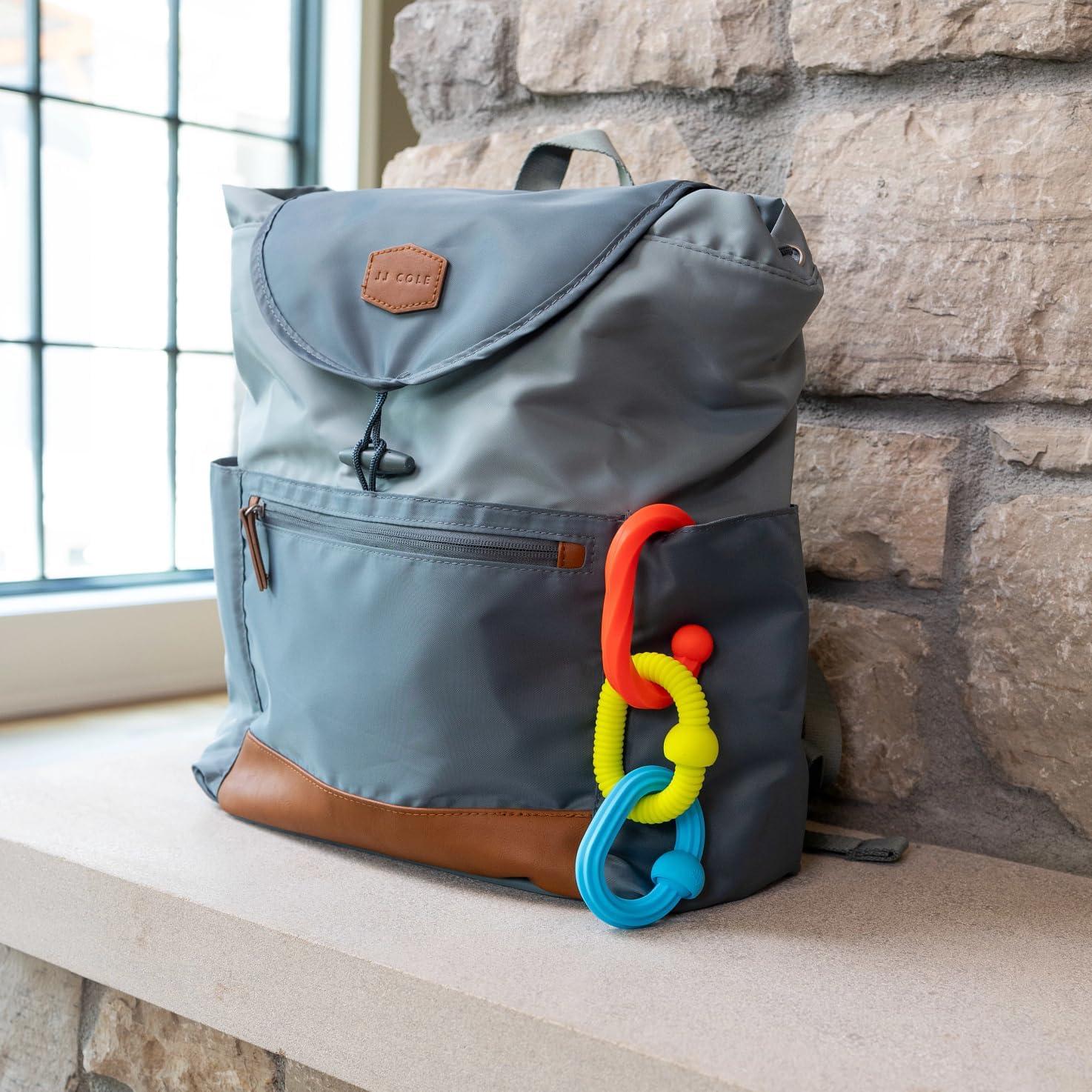 imageFat Brain Toys Plip Grips Popping Textured Sensory Toy Travel Sized Toys for Babies 6 Months