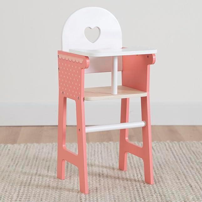 imageFat Brain Toys Emerys World  Pretend ampamp Play High Chair for 14 to 16 inch Dolls