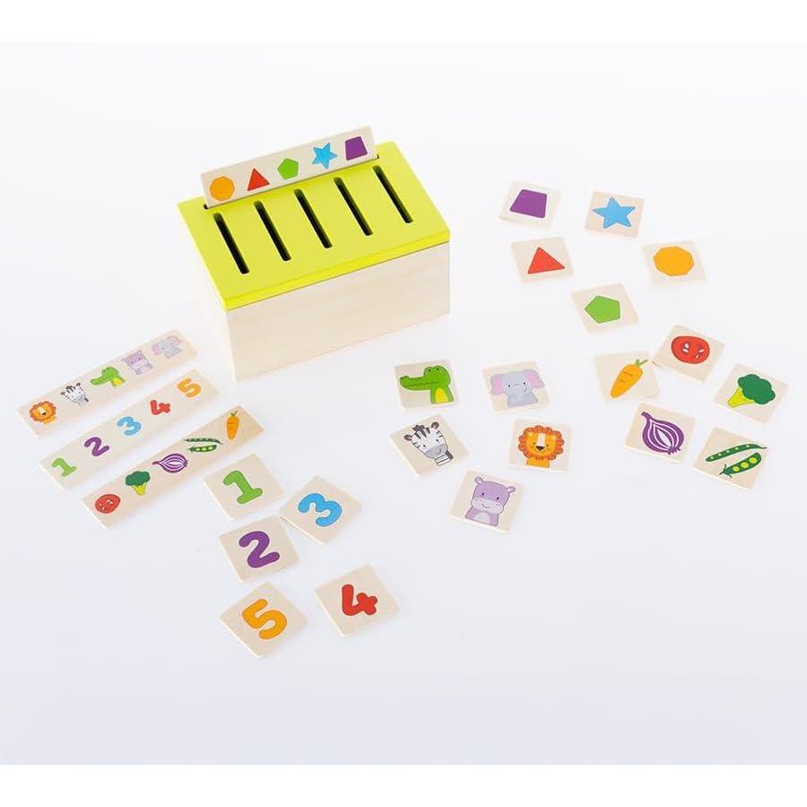 imageFat Brain Toys Knowledge Sorter Sort ampamp Match Recipe Box Early Learning Toys for Ages 3 to 6