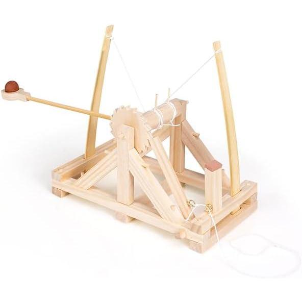 imageFat Brain Toys Leonardo da Vinci Catapult Wooden Engineering Kit for Teens