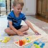 Fat Brain Toys Counting & Matching Board 1-10 – Match & Stack Counting Board Early Learning Toys for Ages 2 to 5
