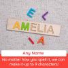 Fat Brain Toys Fat Brain Toys Wooden Personalized Name Puzzles for Toddlers 1-3+, Custom Puzzles, Flat Rate up to 9 Letters