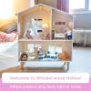 Fat Brain Toys Funky Mice Doll House – Whiskerwood Hollow Deluxe Wooden Dollhouse Dolls & Dollhouses for Ages 3 to 8