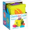 Fat Brain Toys OombeeCube, Toddler and Baby Toys 10 Months and Up, Travel-Friendly Shape Sorter with Tethered Shapes for Early Learning