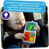 Fat Brain Toys PlayTab Go, Portable Sensory Activity Board with a Clip Ring to Attach to Diaper Bags for Babies and Toddlers Ages 12 Months+