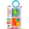 Fat Brain Toys PlayTab Go, Portable Sensory Activity Board with a Clip Ring to Attach to Diaper Bags for Babies and Toddlers Ages 12 Months+