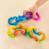 Fat Brain Toys Plip Links, Silicone Building Toys for Creative Play, Creative Construction Play Set for Preschoolers, Kids Toys Ages 3 to 12