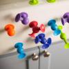 Fat Brain Toys Squigz Deluxe Set – 50-Piece Suction Construction Toys, Suction Bath Toys, Sensory Toys for Kids 3 and Up