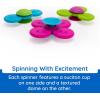 Fat Brain Toys Whirly Squigz, Silicone Spinners and Suction Toys for Kids 10 Months and Up