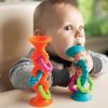Fat Brain Toys pipSquigz, Sensory Baby Toys 6 Months Plus, Rattle Suction Cup Toy(pipSquigz Loops)