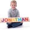 Fat Brain Toys Fat Brain Toys Wooden Personalized Name Puzzles for Toddlers 1-3+, Custom Puzzles, Flat Rate up to 9 Letters