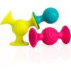 Fat Brain Toys pipSquigz, Sensory Baby Toys 6 Months Plus, Rattle Suction Cup Toy(pipSquigz rattle suction cups)