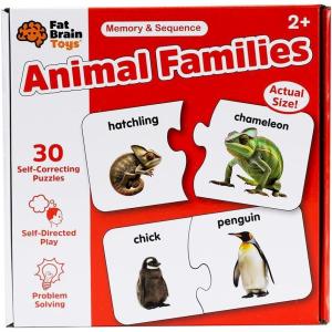 Fat Brain Toys Learning Steps – Memory & Sequence Animal Families – Animal Families Puzzles for Ages 2 to 5