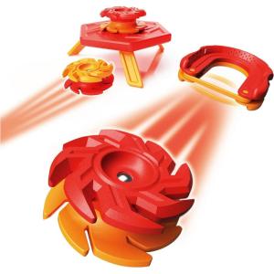 Fat Brain Toys Magshuto Mag-Kit Series 1 Flamepiercer Red, Magnetic Trick Shot System, Open-Ended Disc-Launching Skill Challenge for Ages 6 and Up