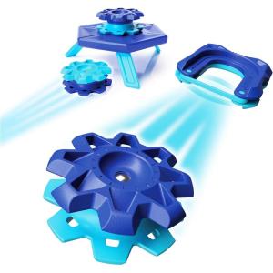 Fat Brain Toys Magshuto Mag-Kit Series 1 Metal Cypher Blue, Magnetic Trick Shot System, Open-Ended Disc-Launching Skill Challenge for Ages 6 and Up