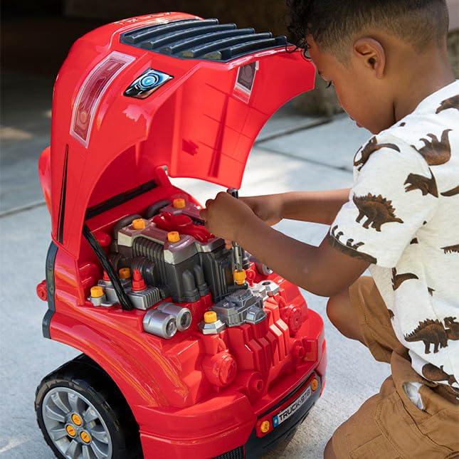 imageFat Brain Toys My Auto Shop Engine Builder Pretend Mechanic Playset for Ages 3