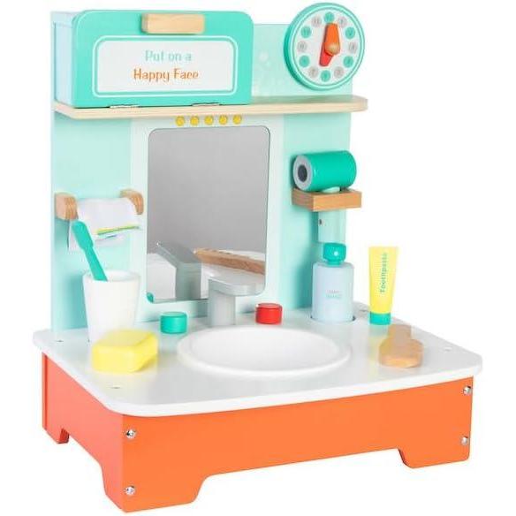 imageFat Brain Toys Early Bird Bathroom Set Wooden Pretend Playset for Ages 3