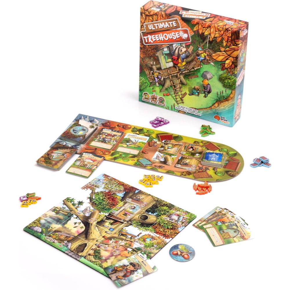 imageFat Brain Toys Ultimate Treehouse Deluxe Edition  Family Strategy Game Ages 8
