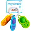 Fat Brain Toys Dimpl Clutch, Popping Sensory Take-Along Baby Toy & Teether for Babies 0 Months+, Fidget Toy