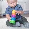 Fat Brain Toys Dimpl Stack Popping Stack & Nest Baby Toy, Sensory Toys for Babies 6 Months+, Fidget Toys for Toddlers