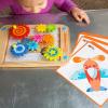Fat Brain Toys Go Go Gears! – Wooden Size-Matching Puzzle for Preschoolers Ages 3+