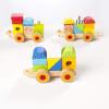 Fat Brain Toys Learning Locomotive – Wooden Stacking Block Train for Preschoolers