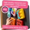 Fat Brain Toys PlayTab Essentials, Modular Sensory Activity Board, Busy Board for Toddlers and Babies Ages 12 Months+
