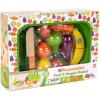 Fat Brain Toys Pretendables Fruit & Veggie Basket – Pretend Playset with Storage, 3+