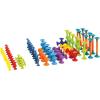 Fat Brain Toys Squigz 75 Piece Set – Suction Cup Set With Storage Bag, BPA Free Silicone Sensory Wall Toys, Stem Building Toys, Kids Travel