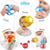 MOLUK Oibo Sensory Toy Monochrome Baby Toys & Gifts for Ages 0 to 11(3pk Primary Colors)