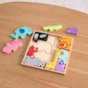 Fat Brain Toys Animal Block Puzzle – Wooden Shape-Matching Game for Preschoolers