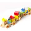 Fat Brain Toys Learning Locomotive – Wooden Stacking Block Train for Preschoolers