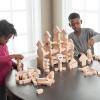 Fat Brain Toys Montessori Woodwerks Future Blocks 132pc Set – Wooden Building Set, 3+