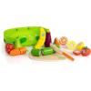 Fat Brain Toys Pretendables Fruit & Veggie Basket – Pretend Playset with Storage, 3+