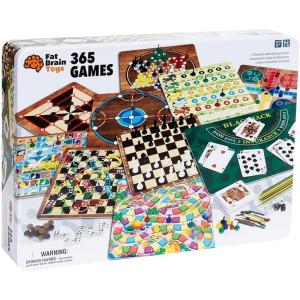 Fat Brain Toys 365 Games in Tin Case – Jumbo Game Tin – 365 Classic Family Games Classic & Retro Toys for Ages 7 to 10