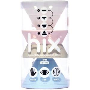 Fat Brain Toys Hix by MOLUK – Pastels – Foldable Silicone Stacking Cones, Ages 2+