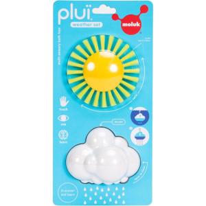 Fat Brain Toys Plui Weather Set by MOLUK – Open-Ended Bath Toys for Kids Ages 3+