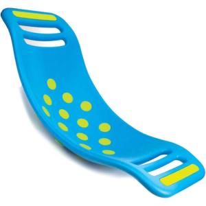 Fat Brain Toys Teeter Popper, Indoor Toddler Sensory Toys for Ages 3 and Up, Pink(Blue)