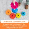 Sensory Stack & Sort Set SpinAgain & InnyBin Bundle, Baby and Toddler Toys
