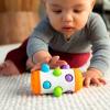 Fat Brain Toys Rolio- Sensory Toys for Babies 6 Months+, Tummy Time Rattle