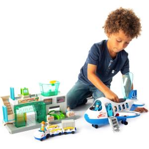 Fat Brain Toys Airport Terminal and Jet Plane Playset Airport Playset