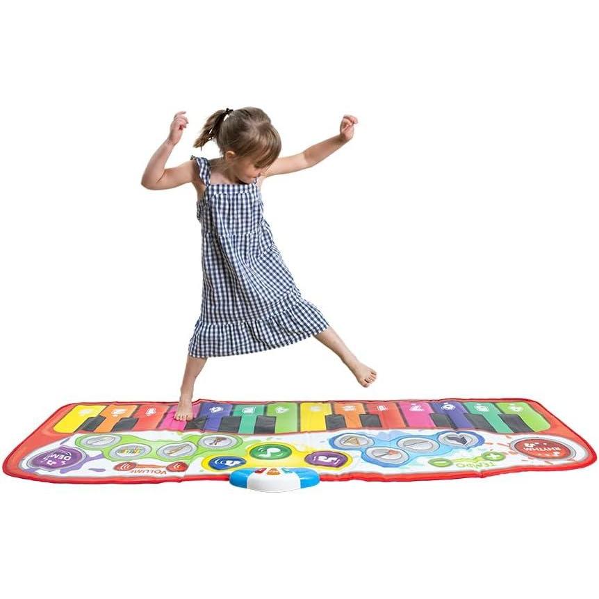 imageFat Brain Toys SteptoPlay Jumbo Piano Mat Active Play for Ages 4 to 8