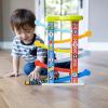 Fat Brain Toys Zigzag Racetrack – Number-Learning Car Tower for Preschoolers