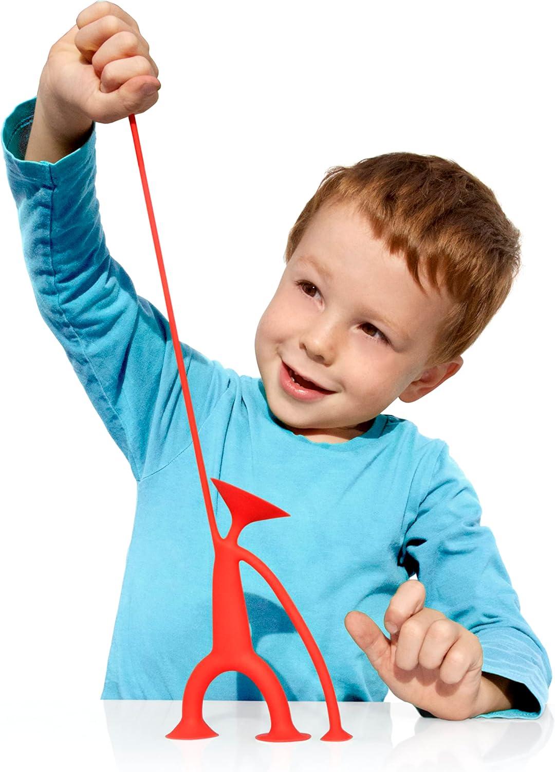 imageFat Brain Toys Oogi Jr by MOLUK Red OpenEnded Fidget Toy for Kids amp Teens