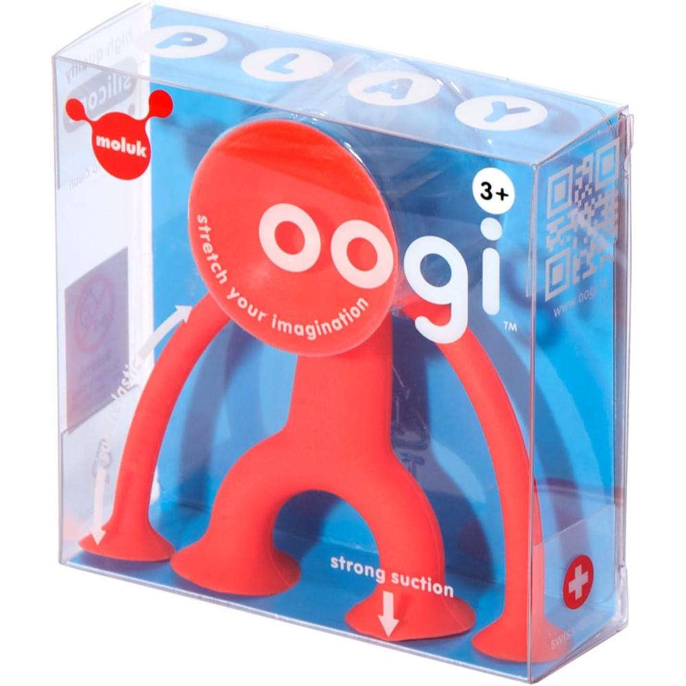 imageFat Brain Toys Oogi Jr by MOLUK Red OpenEnded Fidget Toy for Kids amp Teens